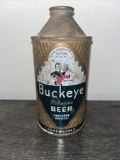 BUCKEYE PILSENER BEER CAN -  IRTP CONE TOP - BUCKEYE BREWING - TOLEDO, OHIO picture