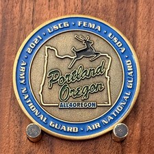 Portland Oregon 2021 Covid-19 Vaccination Clinic Challenge Coin W#30 picture