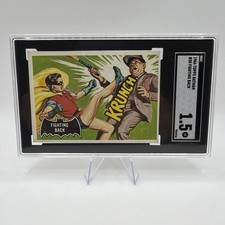 1966 Topps Batman Black Bat Cards #30 Robin Card (Fighting Back) SGC 1.5 picture