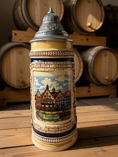Vintage Original Gerz West Germany Beer Stein Frankfurt Main Römer Souvenir 0.5L picture