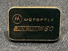 Vintage Motorola Telecommunications Co. 60 Year Hat Lapel Pin - USA - 1928-1988 picture