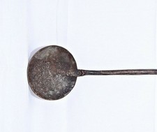 Vintage Cast Iron Ladle, Rustic Indian Decoration picture