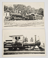 Sandy River Langely Lakes Railroad Real Photo Postcard RPPC Lot Of 2 picture