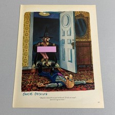 Funny Halloween Trick or Treat Witch Cartoon - 1975 Buck Brown Vintage Art picture