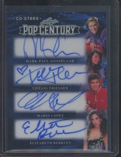 2026 Leaf Pop Century Blue Prismatic Gosselaar Thiessen Lopez Berkley 4/5 Auto picture