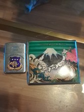 Vintage Wellington JAPAN 1956 19TH INFANTRY HEADQUARTERS LIGHTER. Cigarette Case picture