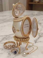 Vintage 1996 Faberge egg Wreath Faberge Musical egg Fabergé egg 30th Birthday picture