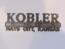 Vintage Kobler AMC Jeep Kays City Kansas Metal Dealer Badge Emblem Tag Trunk picture