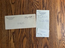 1955 Hugh Scott Signed Congressional Free Frank Cover PA Senator picture