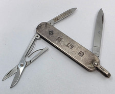 Vintage Asprey England Sterling Silver Victorninox Multi Tool Pocket Knife picture