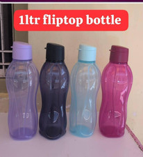 Tupperware Sport/Flip cap Water bottles set of 4-1000ml/34oz- New- Multi colors picture