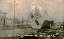 Vintage Freak of Flood Columbus Ohio March 26 1913 Postcard Used picture