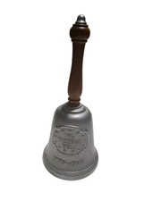 Vintage 1976 Gorham Pewter Freedom Bell Wood Handle Bicentennial 1776-1976 AH-13 picture