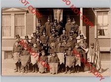 WOW c1910 De Rue Bros ALL WHITE STARS Minstrel Lakewood New Jersey NJ RPPC Photo picture