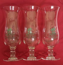 1998 Grand Master of Florida Masonic Hurricane Cocktail Glass Set Of 3 picture