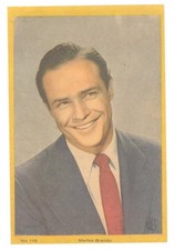 Marlon Brando 1959 Warner Bros Movie Star Trading Card Vintage No. 119 picture