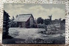 1946 Lincoln’s New Salem Illinois Onstot’s Barns Photo Postcard Unused picture