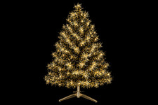 Super Rare Black and Gold Revlis Aluminum Christmas Tree picture