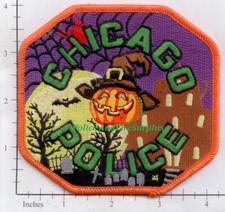 Illinois - Chicago IL Police Dept Patch - Halloween Pumpkin picture
