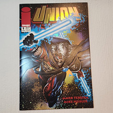 Union 1 (1993) Image Comics 1st App Union Gold Foil Embossed Mark Texeira NM picture