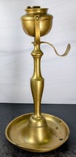 Antique Solid Brass Whale Oil Lamp Cardan Gimbaled Ship Table Lamp 9.5