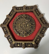 Vintage Mayan/Aztec Mexican Resin Wall Plaque 1960’s 15x13” picture