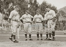 1938 TONY LAZZERI & CHICAGO CUBS TEAM MATES Sp. Training  5X7 Borderless Photo picture