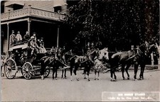 K13/ Jacksonville Oregon RPPC Postcard c1950s REPRINT Stagecoach 408 picture