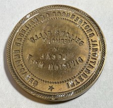 Vintage International Brotherhood Railroad Employees Printing Press Seal Insert picture
