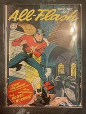 All-Flash #7 (DC Comics November-December 1942) Cf Detached picture