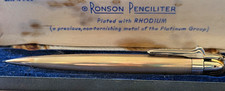Vintage 1950s Ronson Penciliter Lighter & Pencil Combo – Rhodium Plated, W box picture