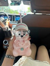 Starbucks Bearista Bear Cup Tumbler Strawberry Topper Baseball Cap Cute Gift picture
