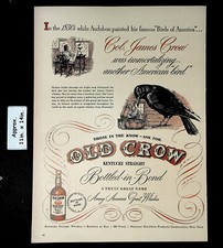 1948 OLD CROW Col. James Crow immortalizing an American 