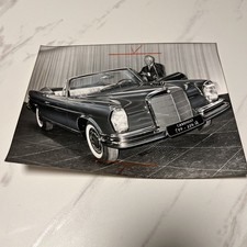 Original period photo photo press factory photo Mercedes Benz 220 SE convertible Karl Kling picture