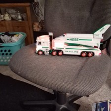 Vintage 1999 Hess Toy Truck and Space Shuttle With Satellite- In Original Box picture