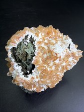 Natural Orange Heulandite W/ Okenite On Matrix Crystals, Zeolite, Specimens picture