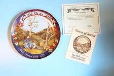 VINTAGE COLLECTOR PLATE BOX COA 