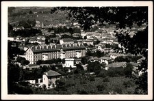 Vintage Bourgoin Isere France Black White Real Photo Postcard Caserne View RPPC picture