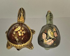 GREAT Vintage SERMEL Ser Mel SERGIO BUSTAMANTE Paper Papier Mache Turtle Lot 2 picture