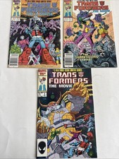 Transformers The Movie Complete Adaptation 1 VF+ 2 3 GD/VG Marvel 1986 1-3 picture
