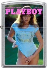 Zippo Playboy June 1977 Cover Street Chrome Windproof Lighter NEW RARE picture