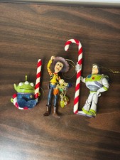 Jim Shore Disney Traditions Showcase Toy Story Holiday Ornament Set 3 Piece Rare picture