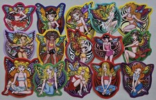 15 VTG Die Cut Numbered 2002 Anime Butterfly Girls Series #2 Y2k Bold & Colorful picture