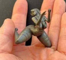 Black Brass Lying Sexy Girl Body Statue Art Beauty Model Artworks Men Toy Gift picture