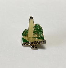 Vintage Ocracoke NC Lighthouse Acrylic Pin picture