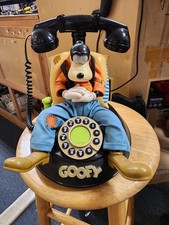 Vintage 1990s Telemania Goofy Animated Talking Telephone Disney Landline Phone picture