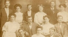 RPPC 1911 Large Upper Class Family Postcard picture