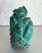 CLAUDIA PEINA TURQUOISE CORN MAIDEN ZUNI FETISH 2.5