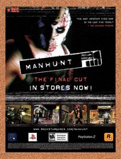 2004 Manhunt The Final Cut PS2 Original Advertisement / Retro Promo v4 picture