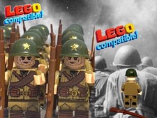 8x Figures USSR RUSSIAN Soviet Union WWII RED Army Soldier Military Minifigures  picture
